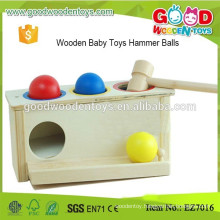 Kindergarten Natural First Learning Toy Wooden Pounding Bench for Boys